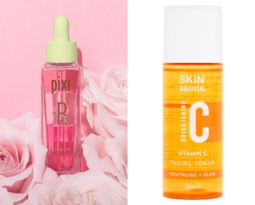 Skincare products that make me smile cover photo collage