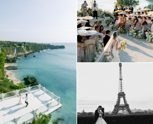 Dream Honeymoon Destinations Worth Saying “I Do” To cover photo collage