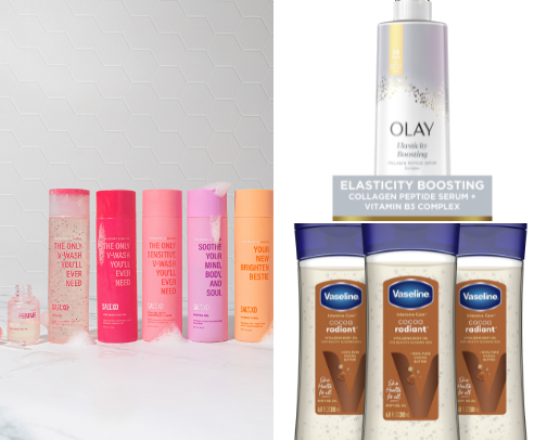 Hydrating Body Washes & Nourishing Oils for Soft, Glowy Skin cover photo collage