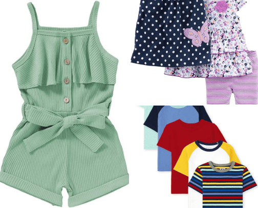 Children's clothes cover photo collage
