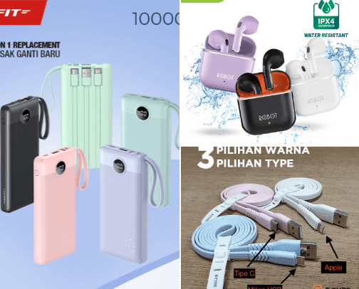 Phone and accesories essentials cover photo collage