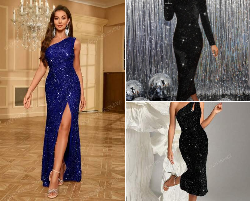 All Eyes on You: Holiday Glam Looks That Sparkle & Shine cover photo collage