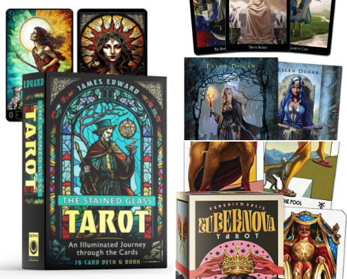 Tarot Decks I Love cover photo collage