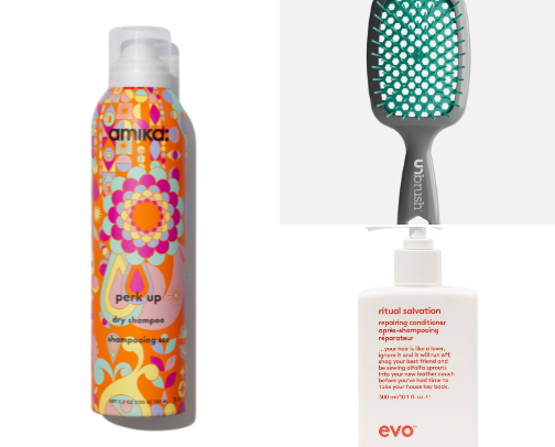 Hair products and tools for easy and quick styling cover photo collage