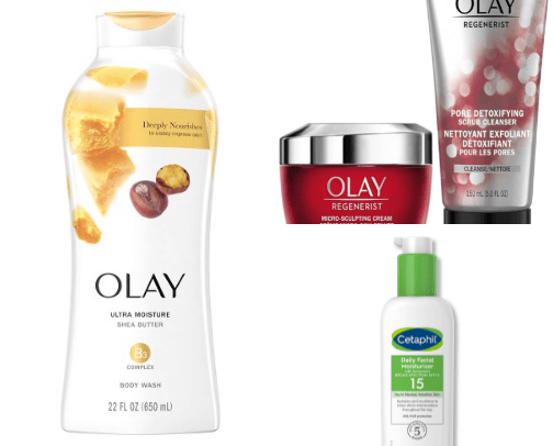 Skin Care Products cover photo collage