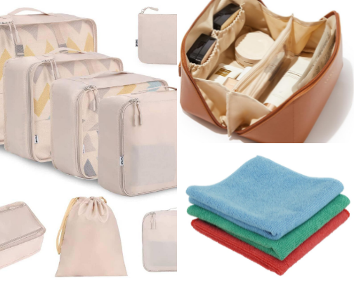 Travel, cruise and vacation essentials cover photo collage