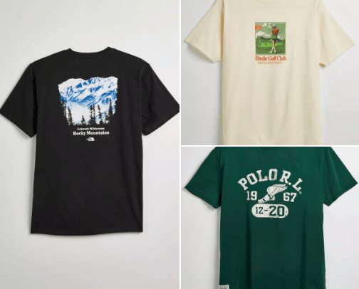 Graphic T's cover photo collage