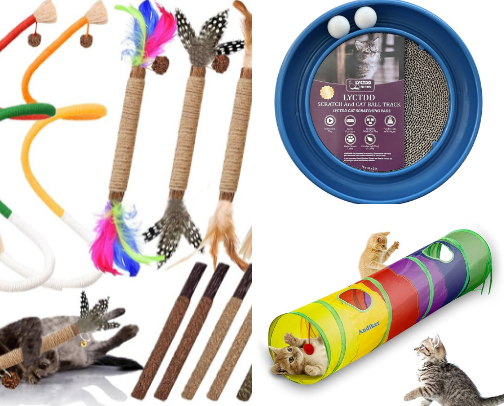 Best Cat Toys for Hours of Fun and Exercise cover photo collage
