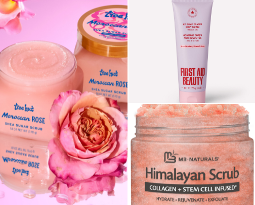 "Amazon Body Scrubs I Would Repurchase Again.. cover photo collage