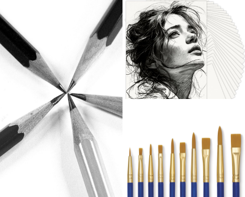 Art supplies for everyone! cover photo collage