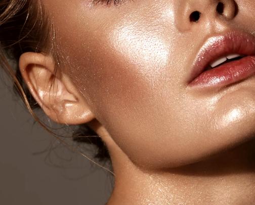 Makeup and skincare to get the viral glass-skin look. cover photo collage