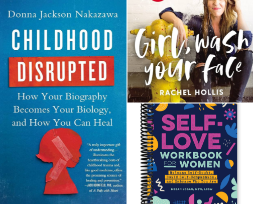 Shelves of Courage, Healing & Growth 📚 cover photo collage