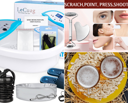 Health and wellness cover photo collage