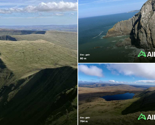 My favourite hiking routes 🗻🌲 cover photo collage