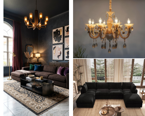 Modern Luxe Living Room Moody Home Decor That Stops You Cold cover photo collage
