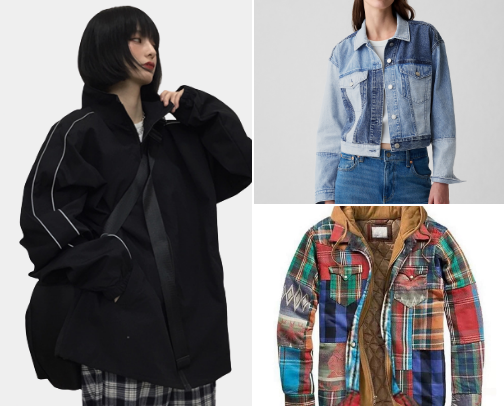 Winter jacket cover photo collage