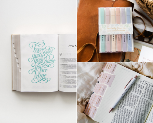 My Bible study necessities <3 cover photo collage