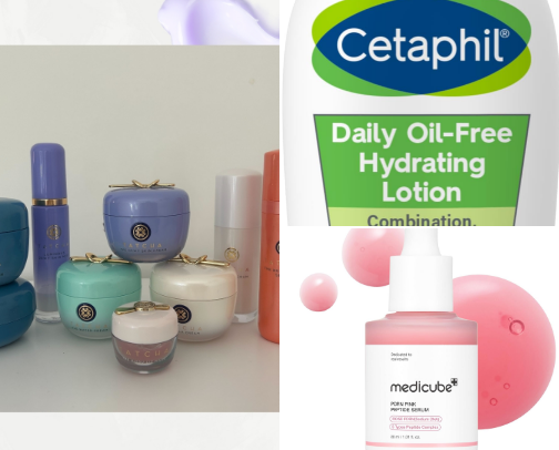 My favorite skincare products cover photo collage