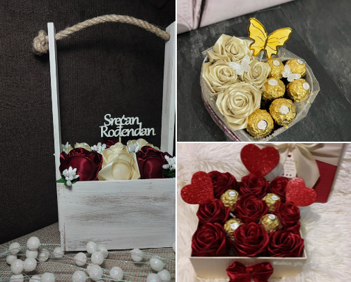 Valentine's DAY GIFT ARRANGEMENTS IDEAS🎀 cover photo collage
