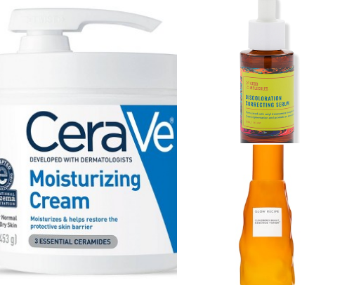 Skin Care for Glowy skin✨ cover photo collage