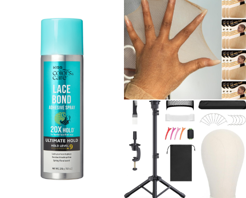 Wig Essentials🎀✨ cover photo collage