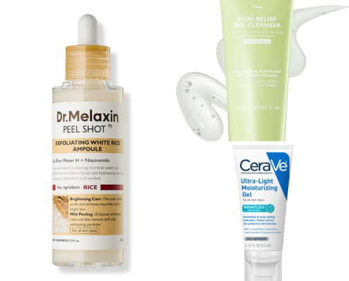 Skin care routine for combination sensitive skin cover photo collage