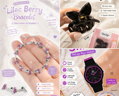 Accessories cover photo collage