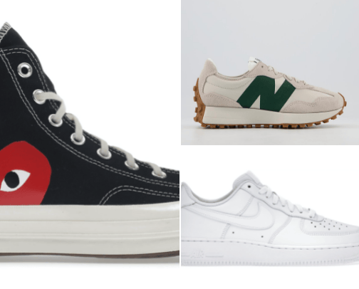 Trainers: casual wear cover photo collage