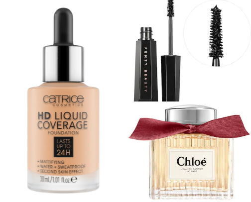 Makeup and Perfume cover photo collage