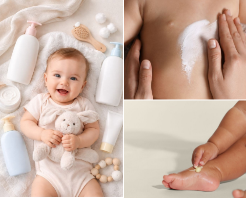 Newborn Skincare Products I’d Buy Again cover photo collage