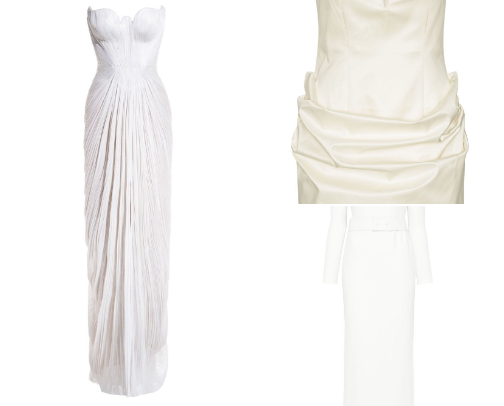 Wedding reception dresses cover photo collage