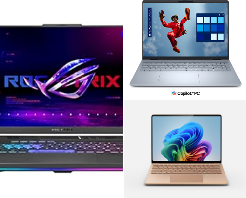 Tech/ laptop and other gadgets cover photo collage