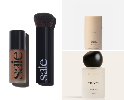 clean skincare + beauty products💄 cover photo collage