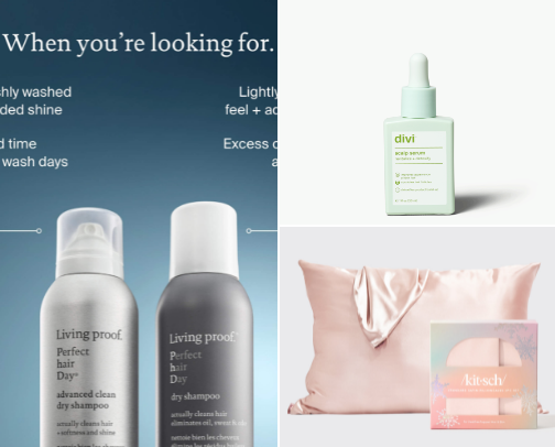 hair care cover photo collage