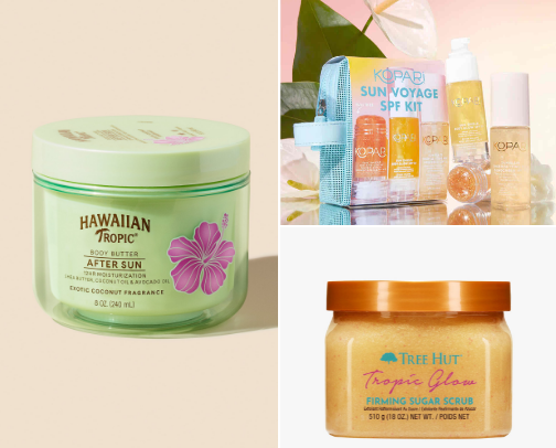 BEACHY GIRL beauty picks cover photo collage