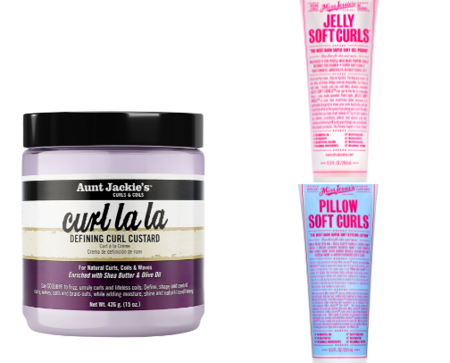 Curly hair products cover photo collage