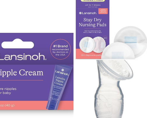 Breastfeeding/pumping essentials cover photo collage