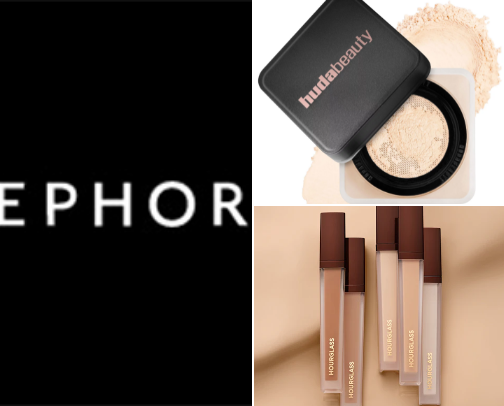 Perfect makeup look cover photo collage