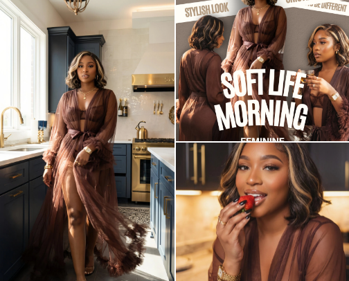Soft Life Morning – Feminine At-Home Look cover photo collage