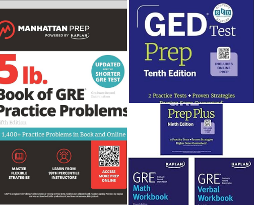 PDF Free - Study companions for 5 lb. Book of GRE Practice Problems: 1,400+ Practice Problems in Book and Online (Manhattan Prep 5 lb) cover photo collage
