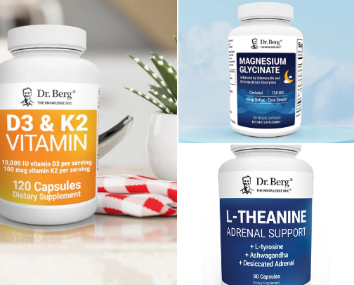 Dr Berg Vitamins Supplements cover photo collage