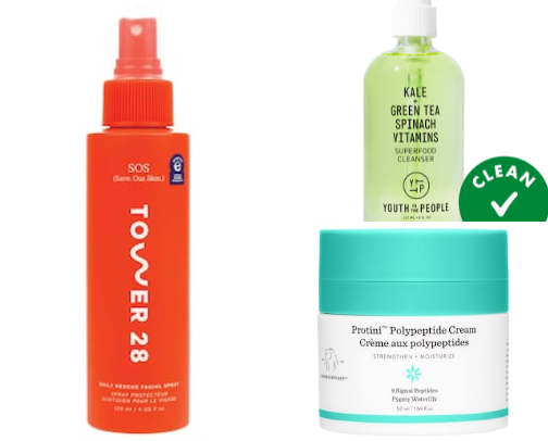 Best skin care products cover photo collage