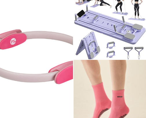 Pilates princess on a budget cover photo collage