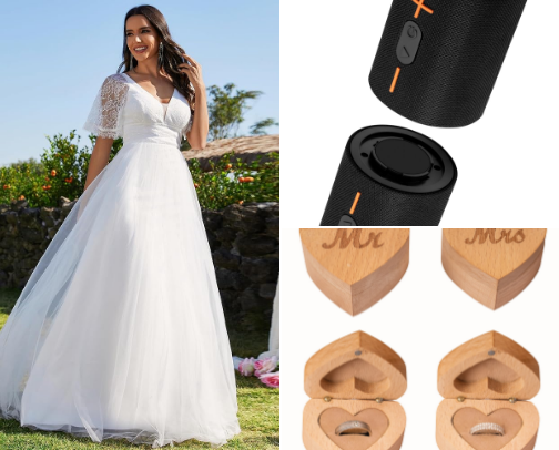 Wedding Items cover photo collage