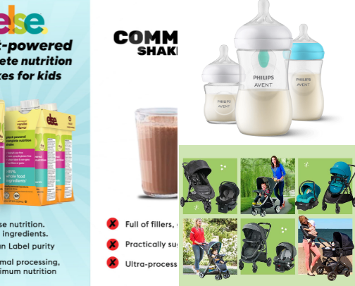 Babies Healthy lifestyle cover photo collage