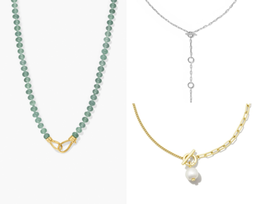 Lariat, Y-Drop & Toggle Necklaces: Statement Closures for V-Necks & Open Collars cover photo collage