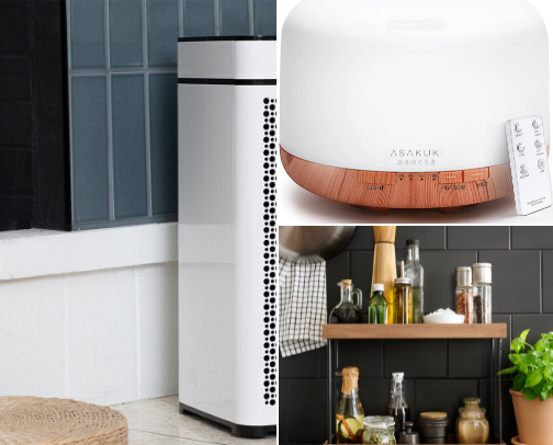 Home hacks - items your home and your chaotic life will thank you for. Organization, ease in the kitchen, and healthy cleaning all in one spot cover photo collage