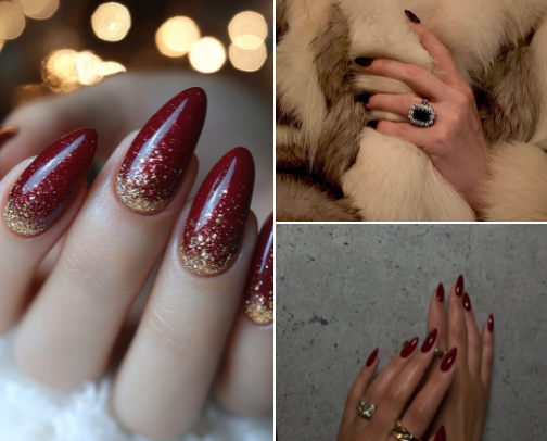 Chic Winter Nail Polish Shades For The Elegant Woman ✨🍸 cover photo collage