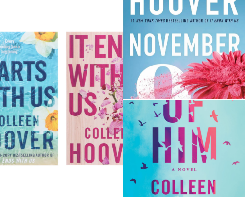 My favorite book recs - Colleen Hoover cover photo collage