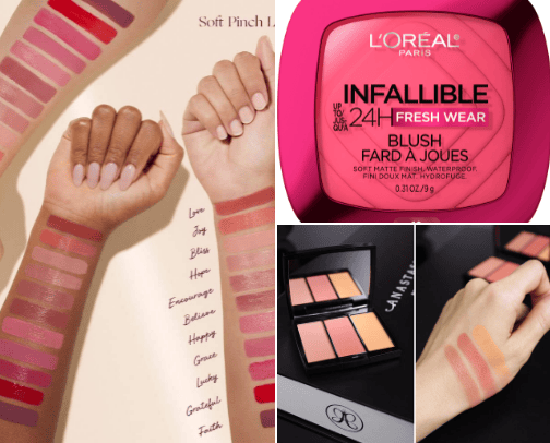 My fav blushes! cover photo collage